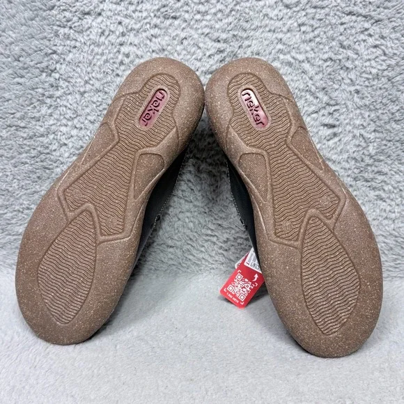 Rieker Antistress Womens Size 9.5 Close Toe Comfort Sandals Shoes Blue Leather - Picture 8 of 10